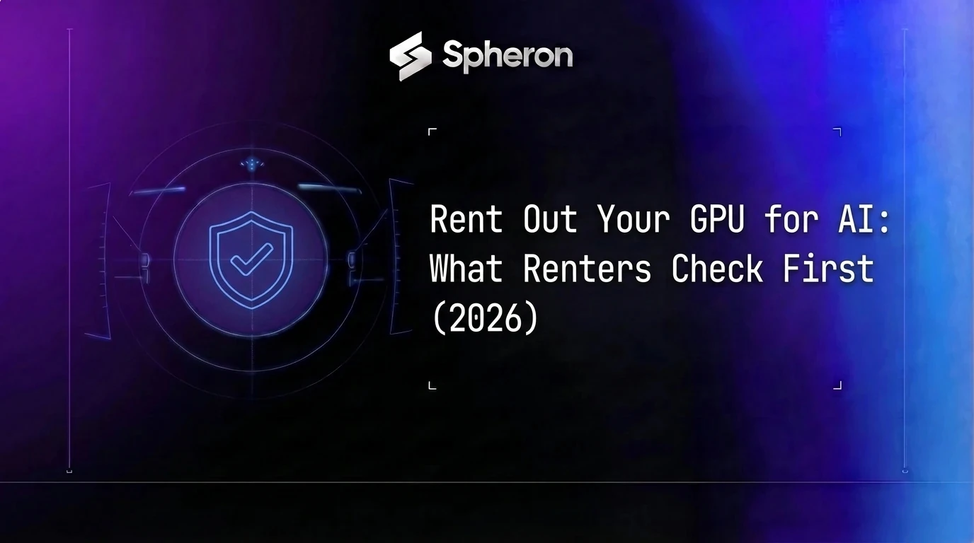 Rent Out Your GPU for AI: What Renters Check First (2026)